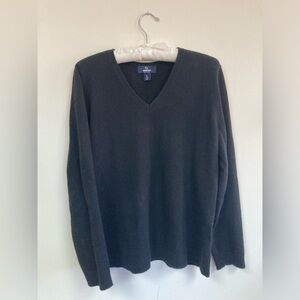 Black v neck - Lands’ End Cashmere Crewneck Sweater